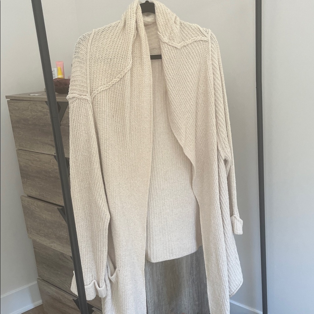 Free People Cream Women's Cardigan
